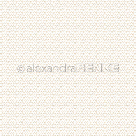Design paper 'Interwoven Hearts BeigeGold' - P-AR-10.2967 - A.RENKE