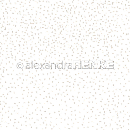 Design paper 'Flurry hearts gold outline' - P-AR-10.2995 - A.RENKE