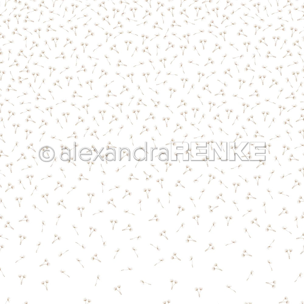 Design paper 'Dandelion seeds gold' - P-AR-10.2996- A.RENKE