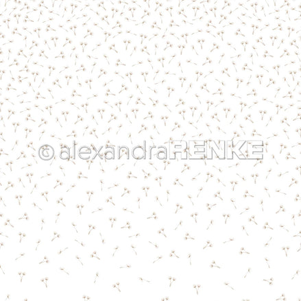 Design paper 'Dandelion seeds gold' - P-AR-10.2996- A.RENKE