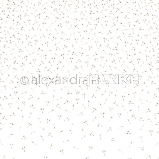 Design paper 'Dandelion seeds gold' - P-AR-10.2996- A.RENKE