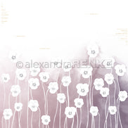 Design paper 'Pansies on gradient violet' - P AR 10.3012 - A.RENKE