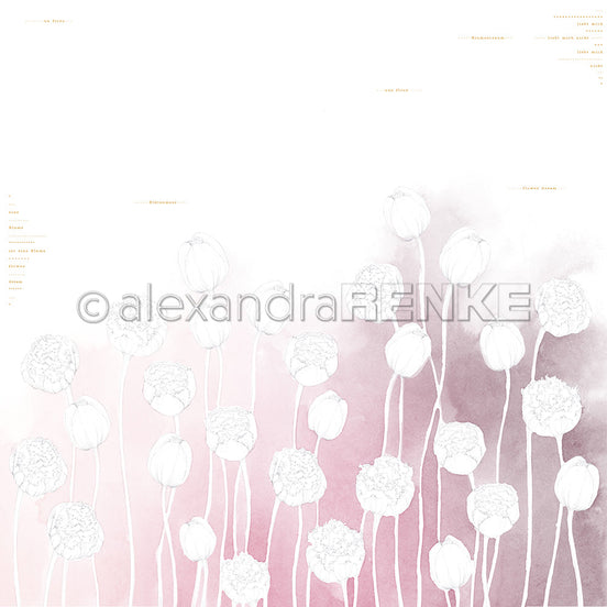 Design paper 'Tulips on gradient pink'- P AR 10.3013 - A.RENKE