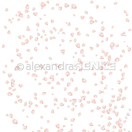 Design paper 'Strawberry flurry' - A.RENKE