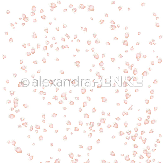 Design paper 'Strawberry flurry' - A.RENKE