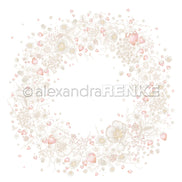 Design paper 'Strawberry blossom wreath' - A.RENKE