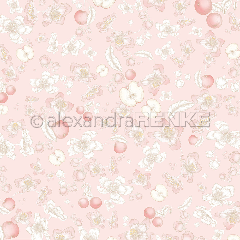 Design paper 'Apple dream on pink' - P-AR-10.3081 - A.RENKE