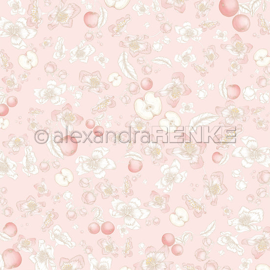 Design paper 'Apple dream on pink' - P-AR-10.3081 - A.RENKE