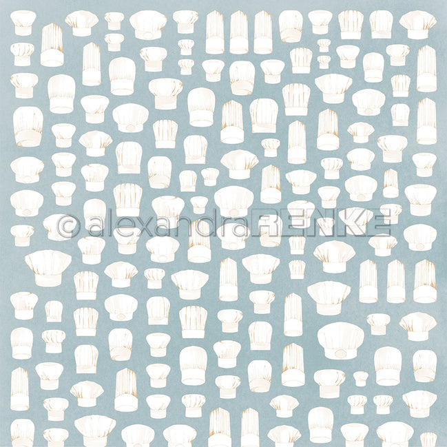 Design paper 'Chef hats potpourri ' - P AR 10.3092 - A.RENKE