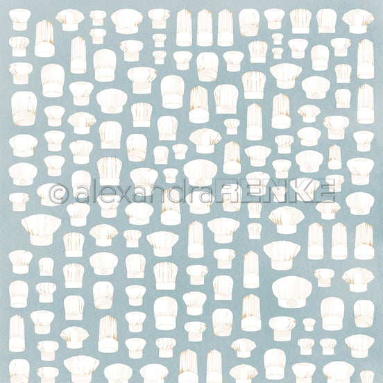 Design paper 'Chef hats potpourri ' - P AR 10.3092 - A.RENKE