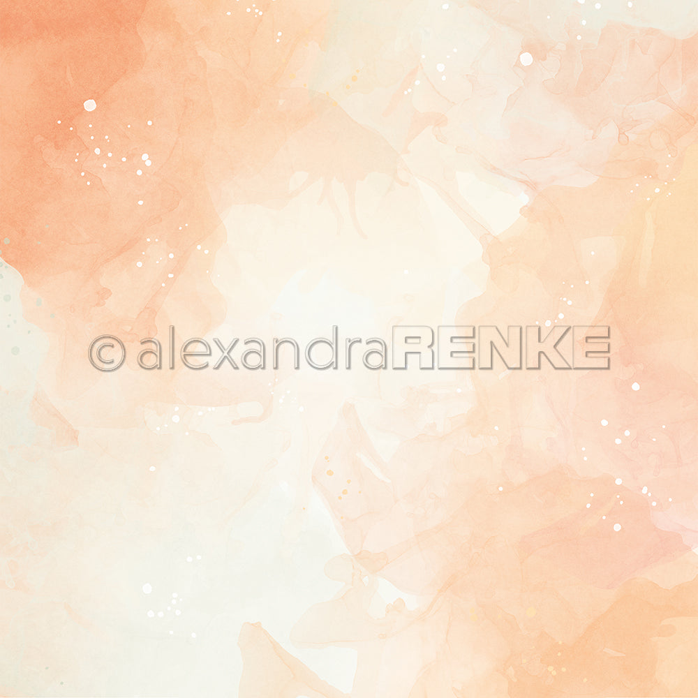 Design paper 'Watercolor wonder orange topaz '- P AR 10.3114 - A.RENKE