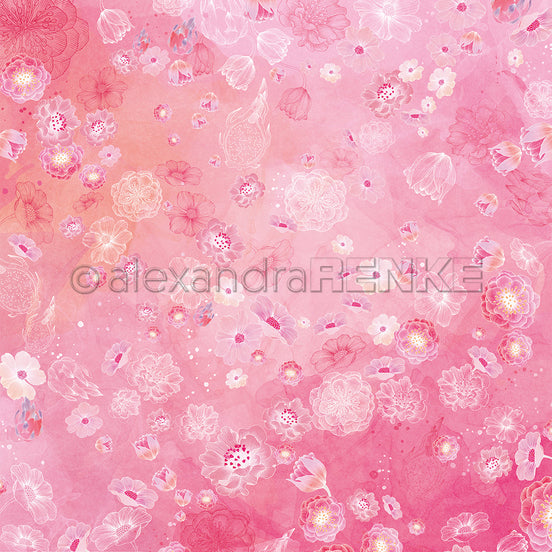 Design paper 'Dragon fruit blossom world ' - P AR 10.3124 - A.RENKE