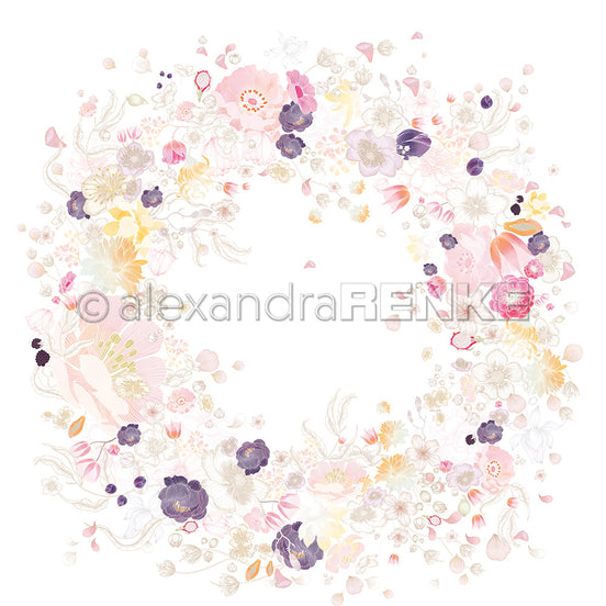Design paper 'Wreath blossom world '- P AR 10.3137 - A.RENKE
