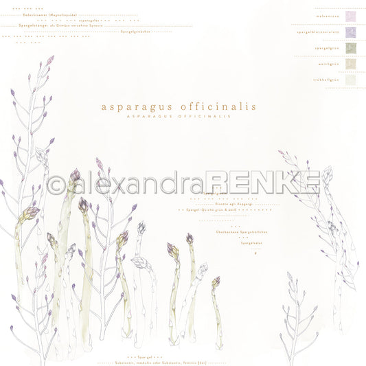 Design paper 'Asparagus Officinalis' - P AR 10.3145 - A.RENKE