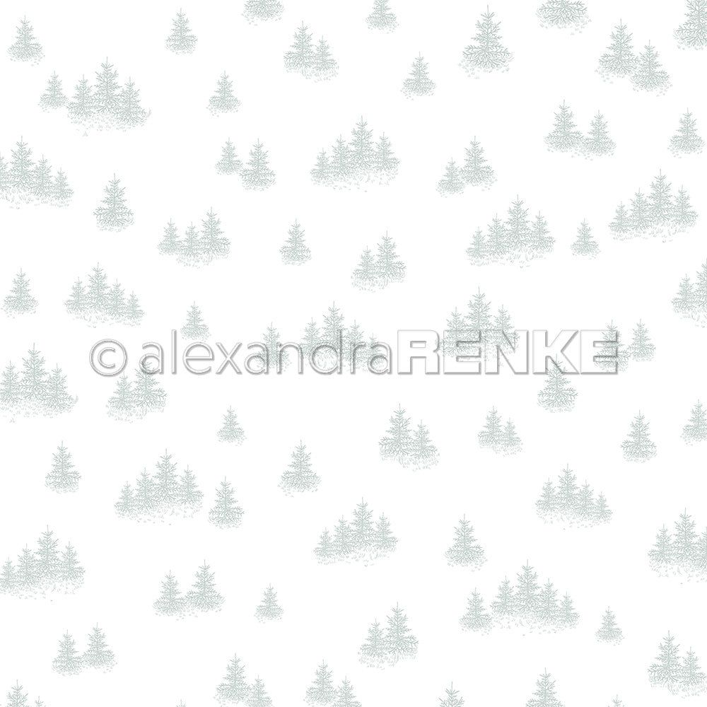Design paper 'Fir forest variety jasper green'- P-AR-10.3234- A.RENKE