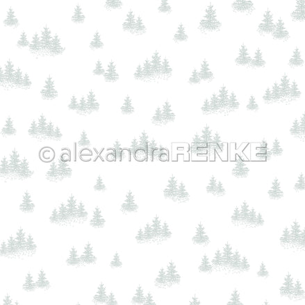 Design paper 'Fir forest variety jasper green'- P-AR-10.3234- A.RENKE