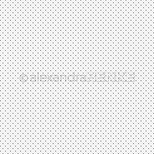Design paper 'Heart dot grid black' - P-AR-10.3353 - A.RENKE