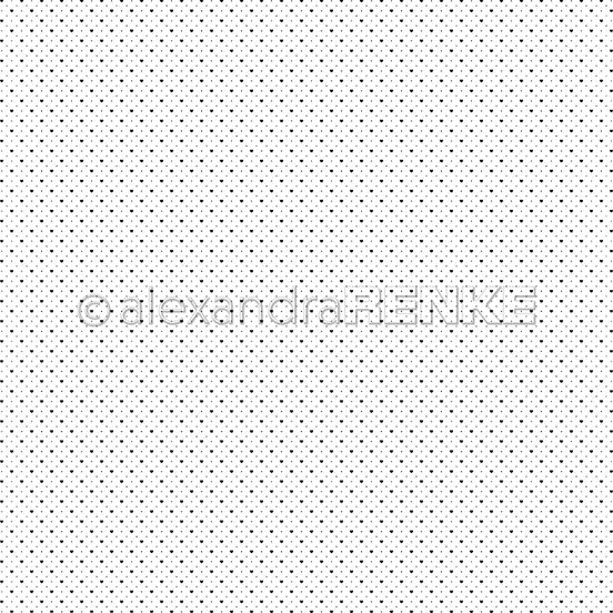 Design paper 'Heart dot grid black' - P-AR-10.3353 - A.RENKE