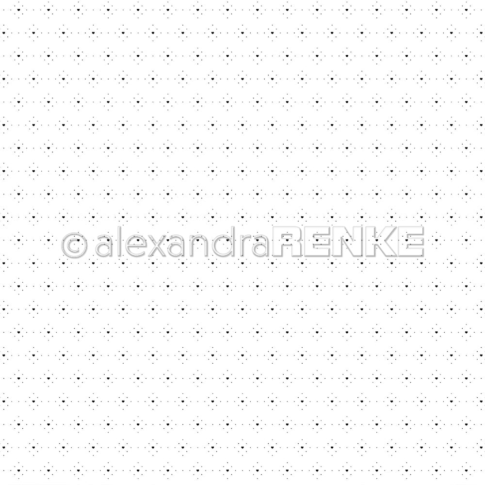 Design paper 'Heart in dot frame' - P-AR-10.3354 - A.RENKE