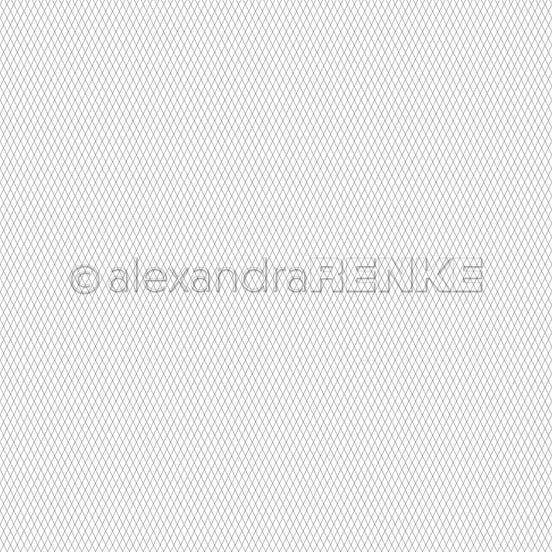 Design paper 'Fine rhombuses black' - P-AR-10.3366 - A.RENKE