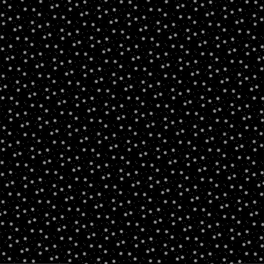 Design paper 'Scattered flowers white on black' - P-AR-10.3375 - A.RENKE