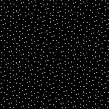 Design paper 'Scattered flowers white on black' - P-AR-10.3375 - A.RENKE