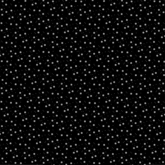 Design paper 'Scattered flowers white on black' - P-AR-10.3375 - A.RENKE