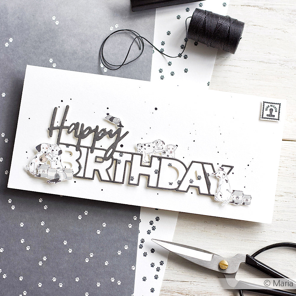 Design paper 'Paws Diamond Grey' - P-AR-10.3471 - A.RENKE