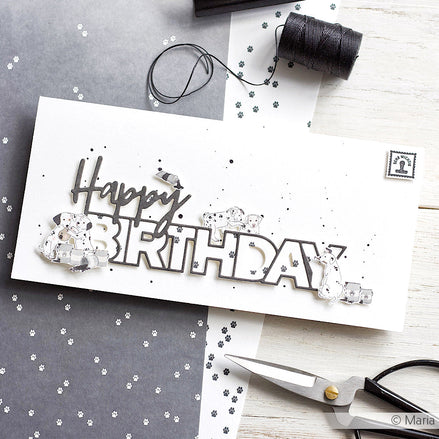 Design paper 'Paws Diamond Grey' - P-AR-10.3471 - A.RENKE