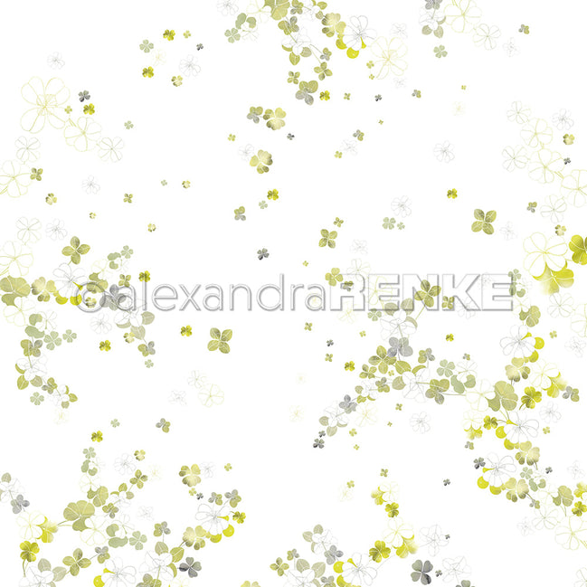 Design paper 'Green Lucky Clover Small'- P-AR-10.3489- A.RENKE