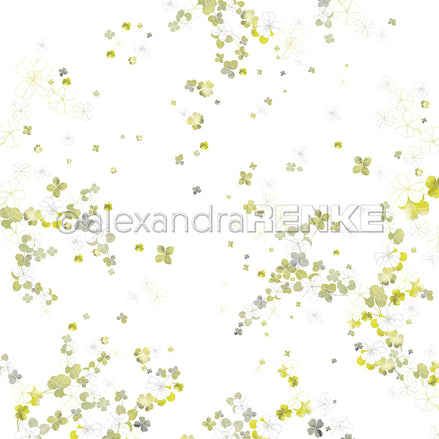 Design paper 'Green Lucky Clover Small'- P-AR-10.3489- A.RENKE