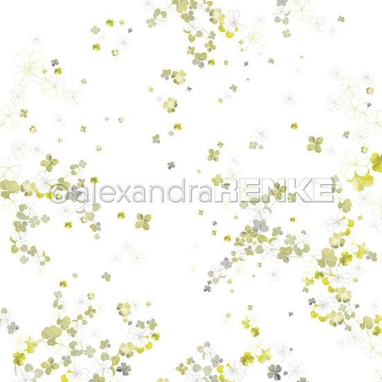 Design paper 'Green Lucky Clover Small'- P-AR-10.3489- A.RENKE
