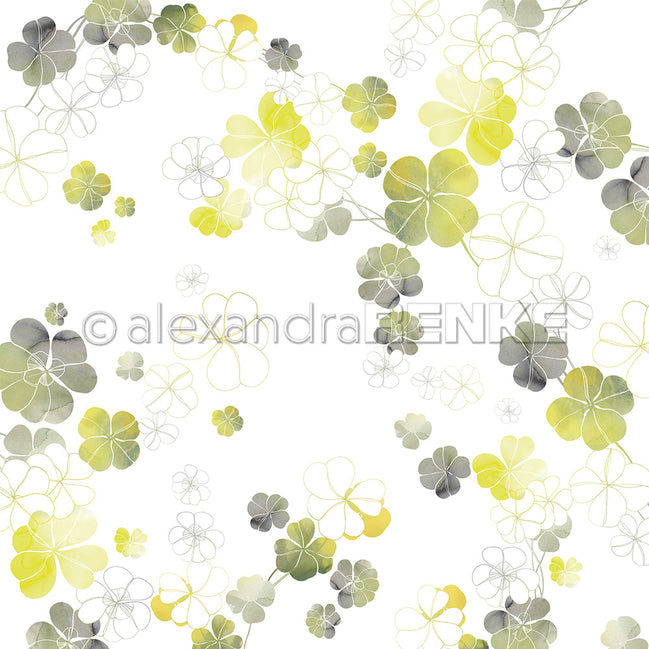 Design paper 'Green Lucky Clover Large'- P-AR-10.3490- A.RENKE