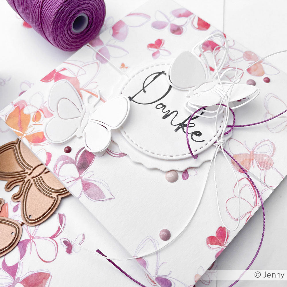 Design paper 'Lucky butterfly flurry medium'- P-AR-10.3493- A.RENKE