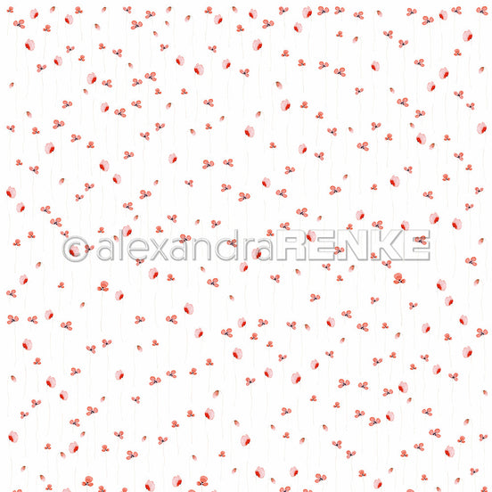 Design paper 'Fine red poppy flowers'- P-AR-10.3503- A.RENKE
