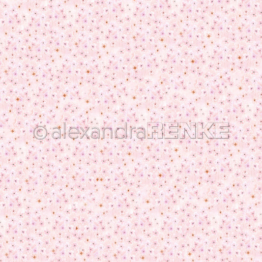 Design paper 'Fine pink floral pattern'- P-AR-10.3507- A.RENKE