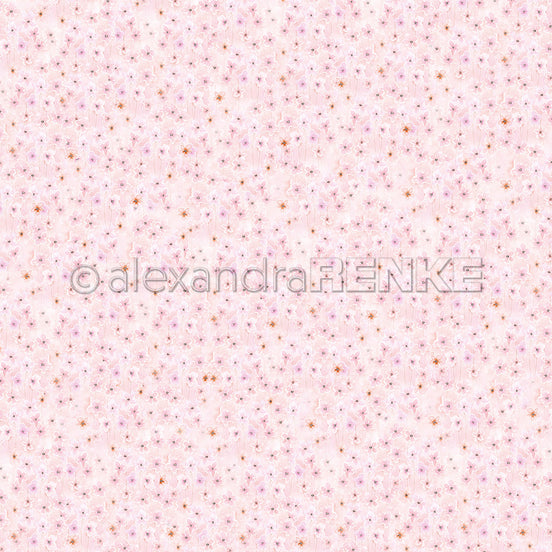 Design paper 'Fine pink floral pattern'- P-AR-10.3507- A.RENKE