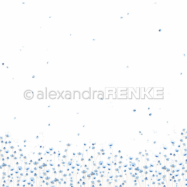 Design paper 'Delicate blue flower meadow'- P-AR-10.3513- A.RENKE