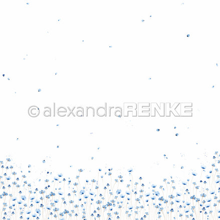Design paper 'Delicate blue flower meadow'- P-AR-10.3513- A.RENKE