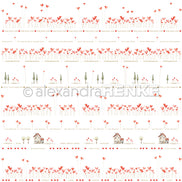 Design paper 'Fine Heart Rows'- P-AR-10.3516- A.RENKE