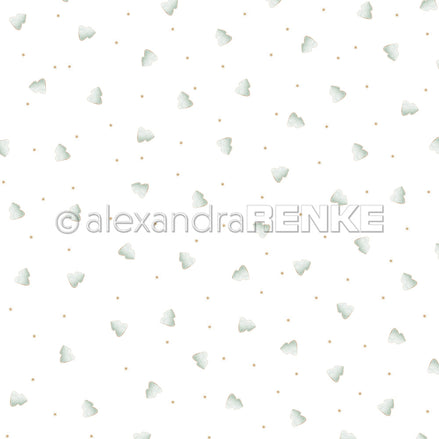 Design paper 'Tannen Gewusel Mint'- P-AR-10.3525- A.RENKE