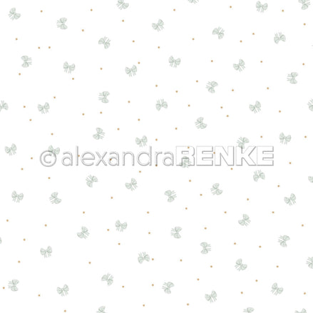 Design paper 'Magical Bow-Bustle Mint- P-AR-10.3526- A.RENKE