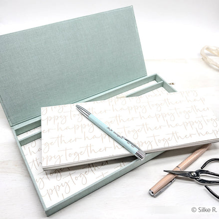 Design paper ' Typo Stripes happy together Beige ' - P-AR-10.3552- A.RENKE