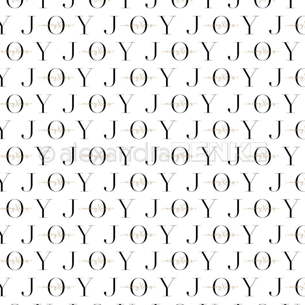 Design paper 'Large Typo combo Joy'- P-AR-10.3647- A.RENKE