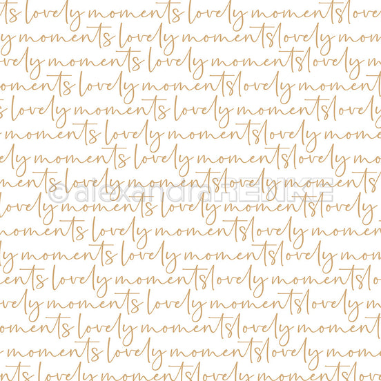 Design paper 'Typo Stripes lovely moments gold'- P-AR-10.3652- A.RENKE