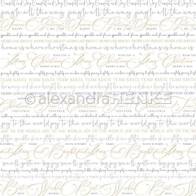 Design paper 'Mixed typo stripes Merry Christmas'- P-AR-10.3745- A.RENKE