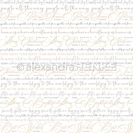 Design paper 'Mixed typo stripes Merry Christmas'- P-AR-10.3745- A.RENKE