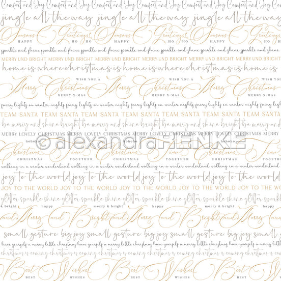 Design paper ' Mixed typo stripes Merry Christmas'- P-AR-10.3745- A.RENKE
