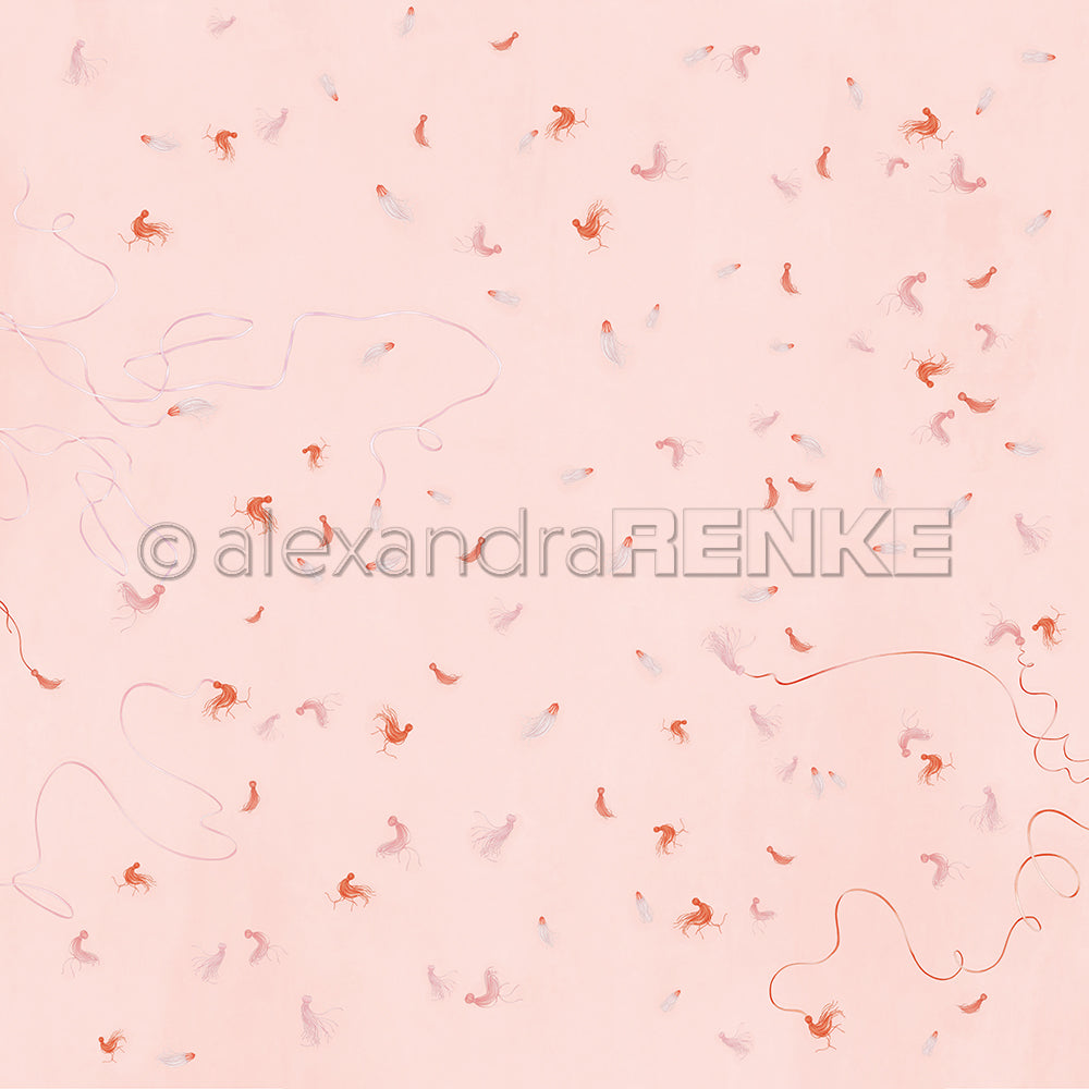 Design paper "Lisa's Figurines Tassel Rain" P-AR-10.3750 - A.RENKE