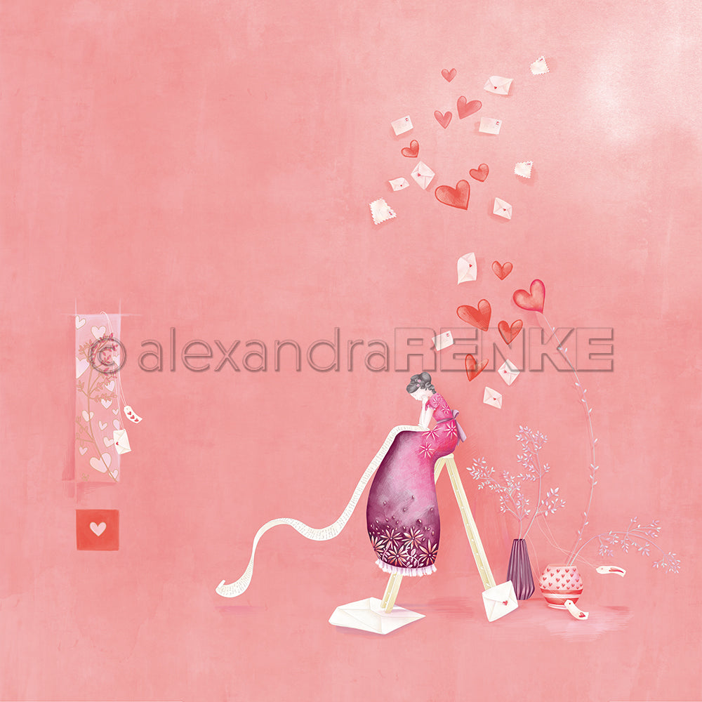 Design paper "Lisa's Figurines Pen Friend" P-AR-10.3765 - A.RENKE